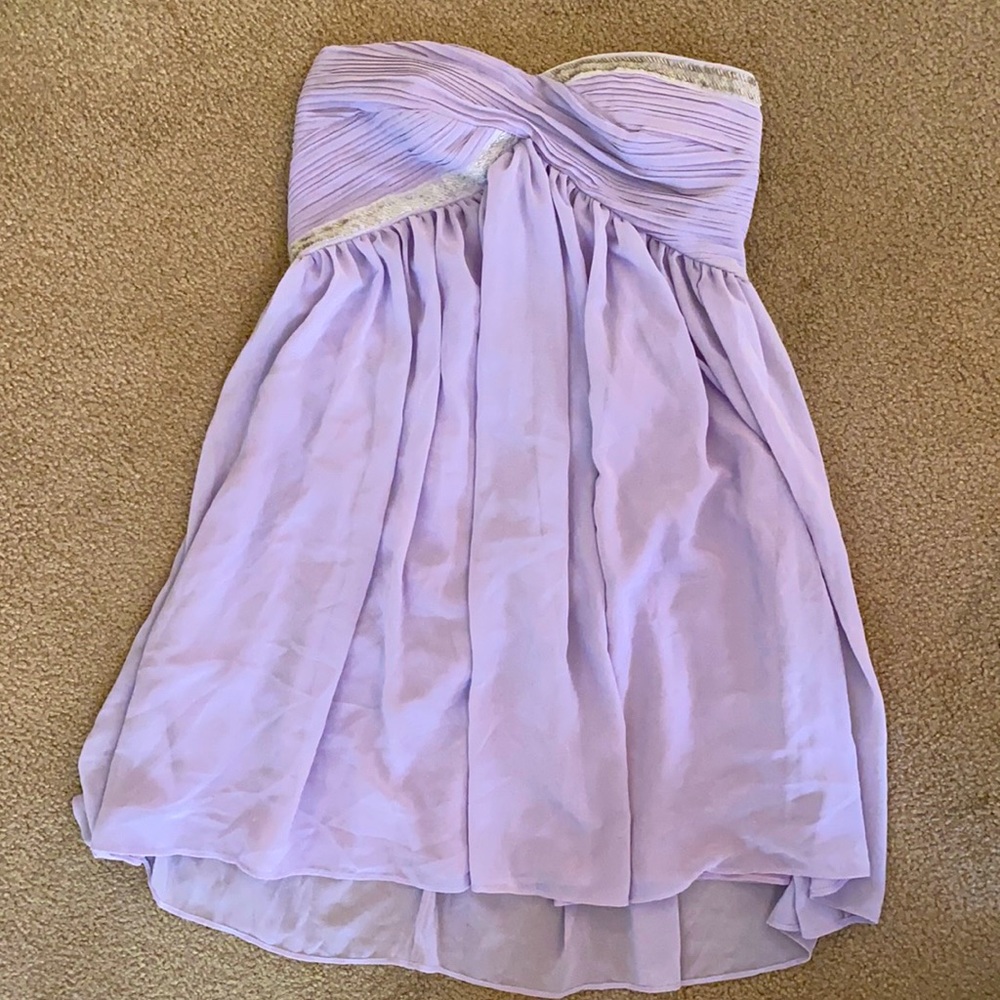 Light Purple Strapless Dress